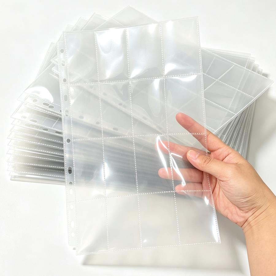 Trading Card Binder - 20/50 unidades de Refil para Fichário