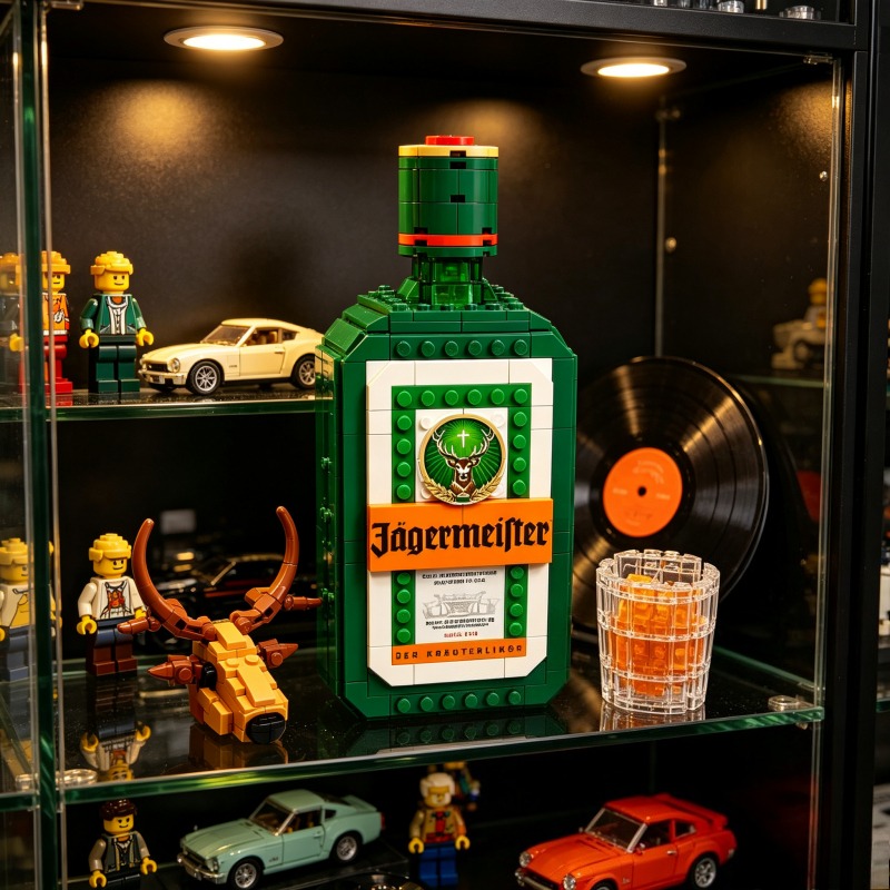 Building Block Mini - Conjunto de Blocos de Montar Jagermeister: