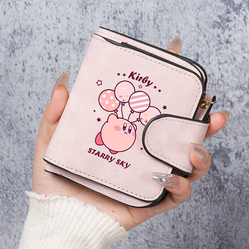 Card Top Loader - Carteira Curta Kirbys para Mulheres, Carteiras