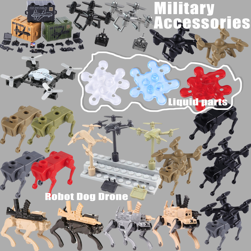 Lego Minifigure Holder - Acessórios militares da segunda guerra mundial,