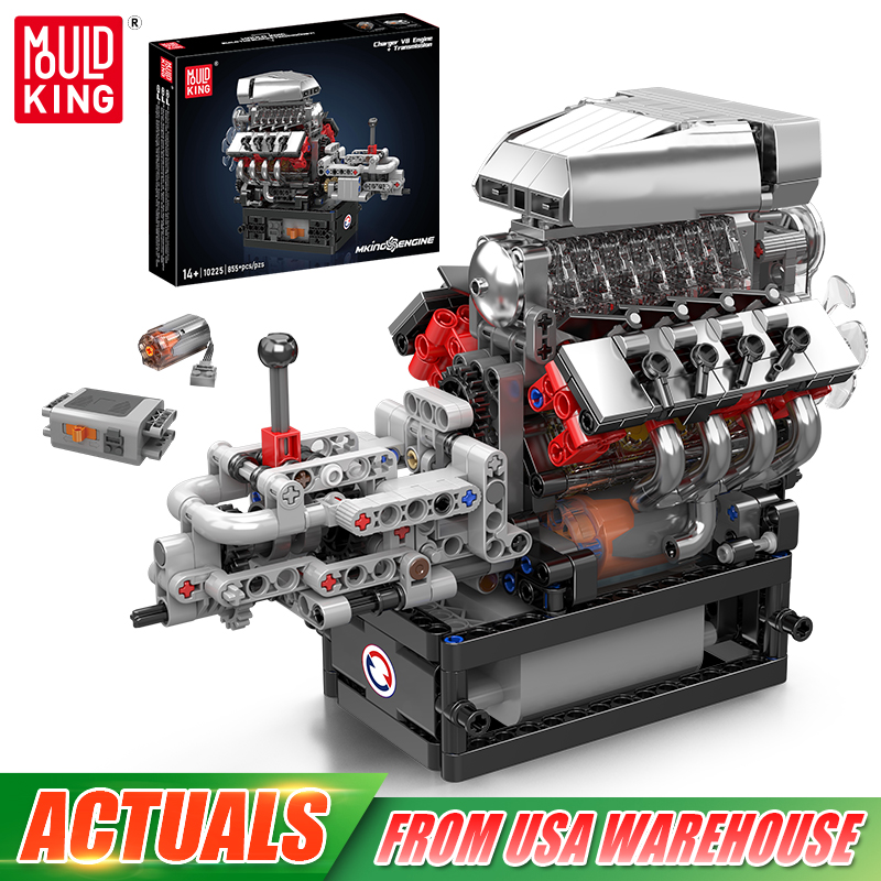 Lego Set Technic - Molde rei 10225 motor técnico brinquedos