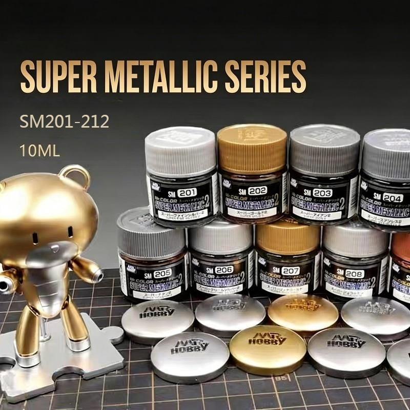 Tamiya Model Paint Set - Tinta Metálica com Efeito Super Eletroplástico