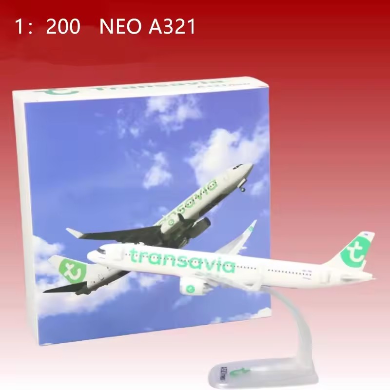 Model Airplane Plastic - Escala 1:200 modelo marabu/jogo/revanecimento/a320neo austríaco/transavia ar