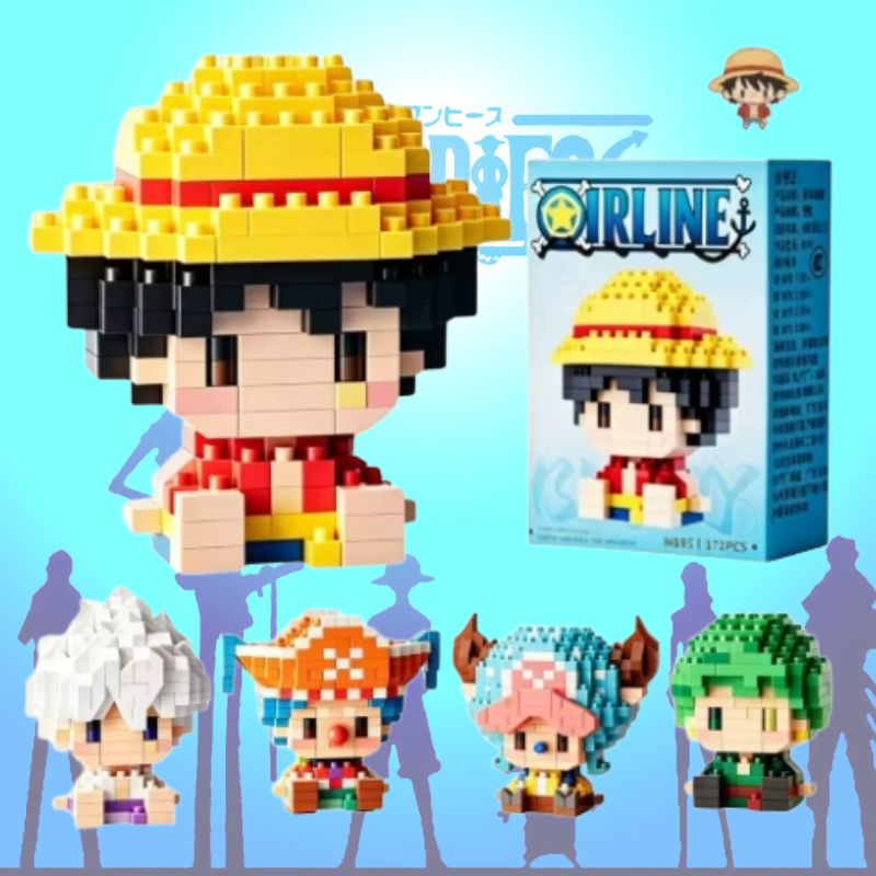 ONE PIECE Deus do Sol Nika Luf - Building Block Mini avaliação e preço