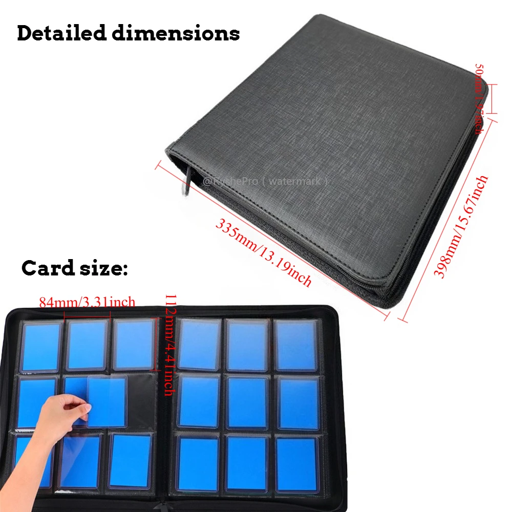 Pasta de couro pu com 9 bolsos - Pokemon Binder Card avaliação e preço